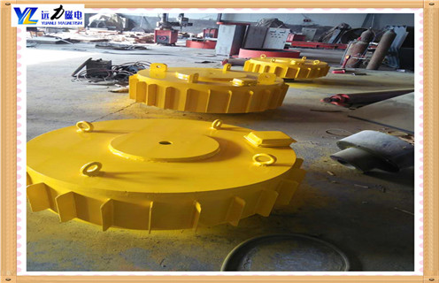 浙江盤(pán)式電磁除鐵器安裝效果 浙江盤(pán)式電磁除鐵器安裝效果