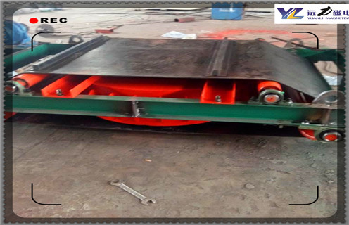 電磁自卸式除鐵器，吉林RCDD-14電磁自卸式除鐵器安裝示意圖電流_吉林RCDD-14電磁自卸式除鐵器安裝示意圖廠家配件_型號(hào)及工作視頻