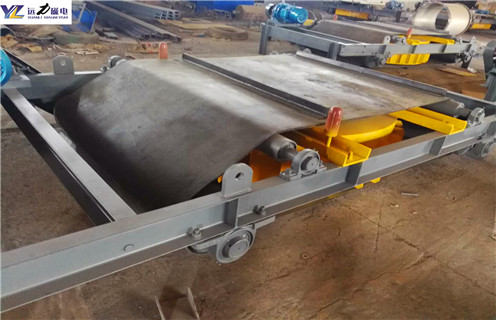 油冷電磁自卸除鐵器，山東油冷電磁自卸式除鐵器廠家_北京電磁自卸式除鐵器懸掛式廠家配件_型號及工作視頻