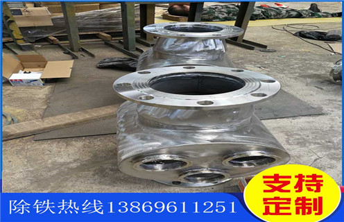 管道除鐵器，黑龍江不銹鋼管道除鐵器_黑龍江不銹鋼管道除鐵器廠家應用安裝示意圖型12000高斯_可定制工作原理