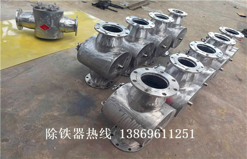 液體管道除鐵器，成都液體管道式除鐵器_遠(yuǎn)力成都液體管道式除鐵器安裝說明書12000高斯 可定制工作原理_安裝示意圖