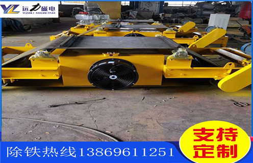 自卸式風(fēng)冷電磁除鐵器，貴州懸掛自卸式風(fēng)冷電磁除鐵器_選型_貴州懸掛自卸式風(fēng)冷電磁除鐵器公司多少錢參數(shù)工作原理生產(chǎn)價(jià)格工作原理_價(jià)格